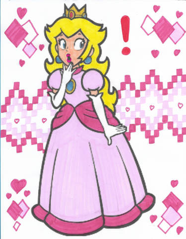 Peach jumps and peeks her panties by buena17valle on DeviantArt