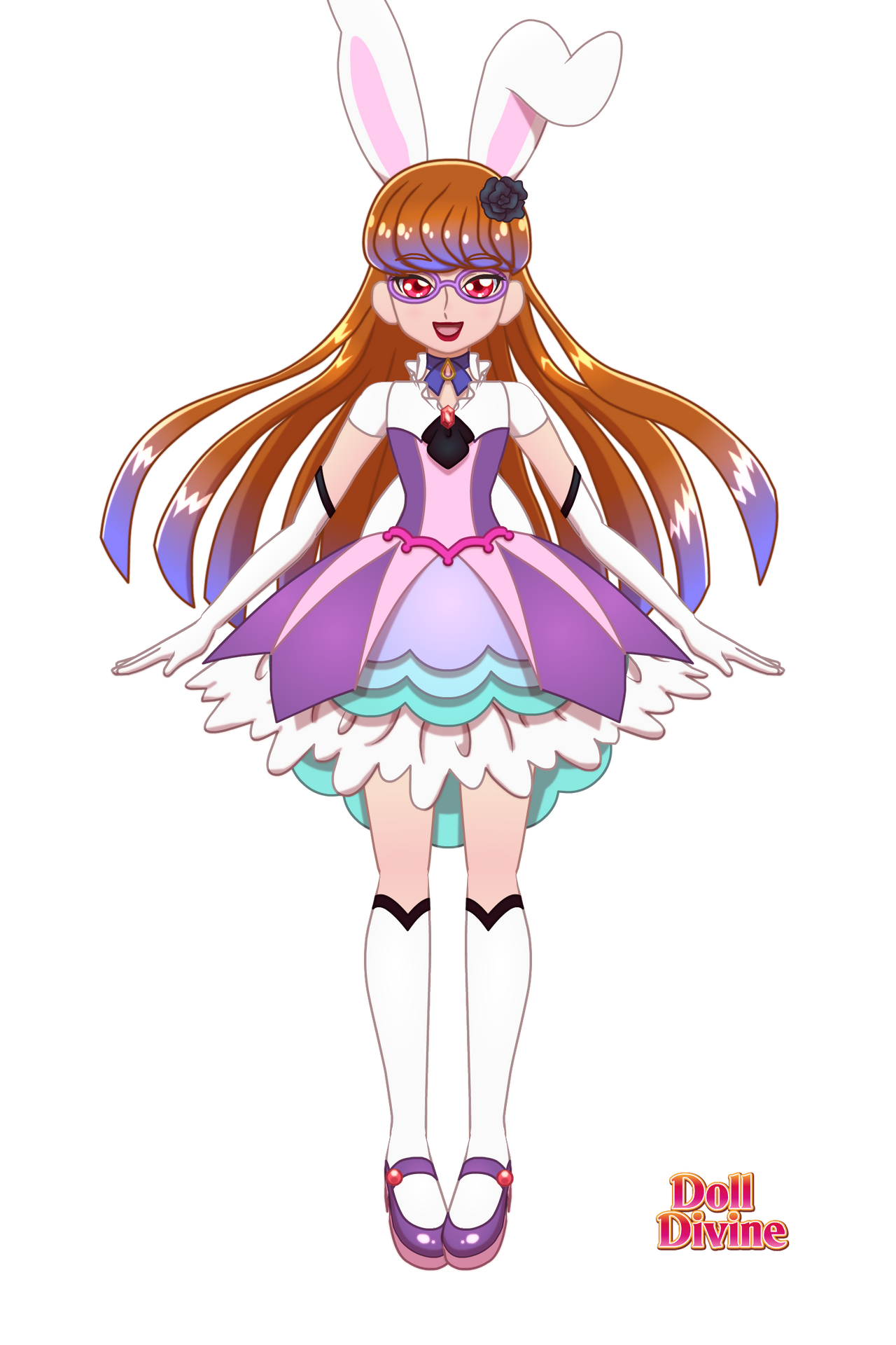 Dot the Bunny's outfit
