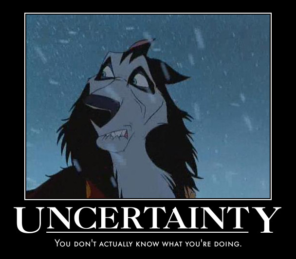 Uncertainty Demotivational