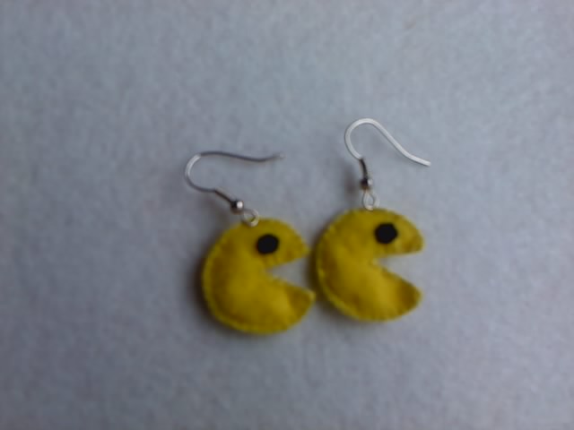 pacman earrings