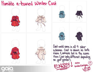 Humble a-bowed Winter coat for GAIA ONLINE