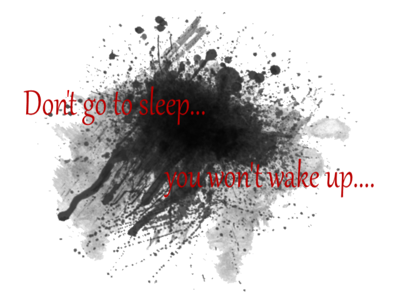 Don't go to sleep...You won't wake up ~ stamp by Mayamermaid on DeviantArt