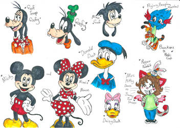 Miss Kitty and Disney scribbles by Kittychan2005