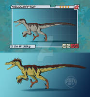 DinoDNA Board Game - Velociraptor (female/male) by air87art