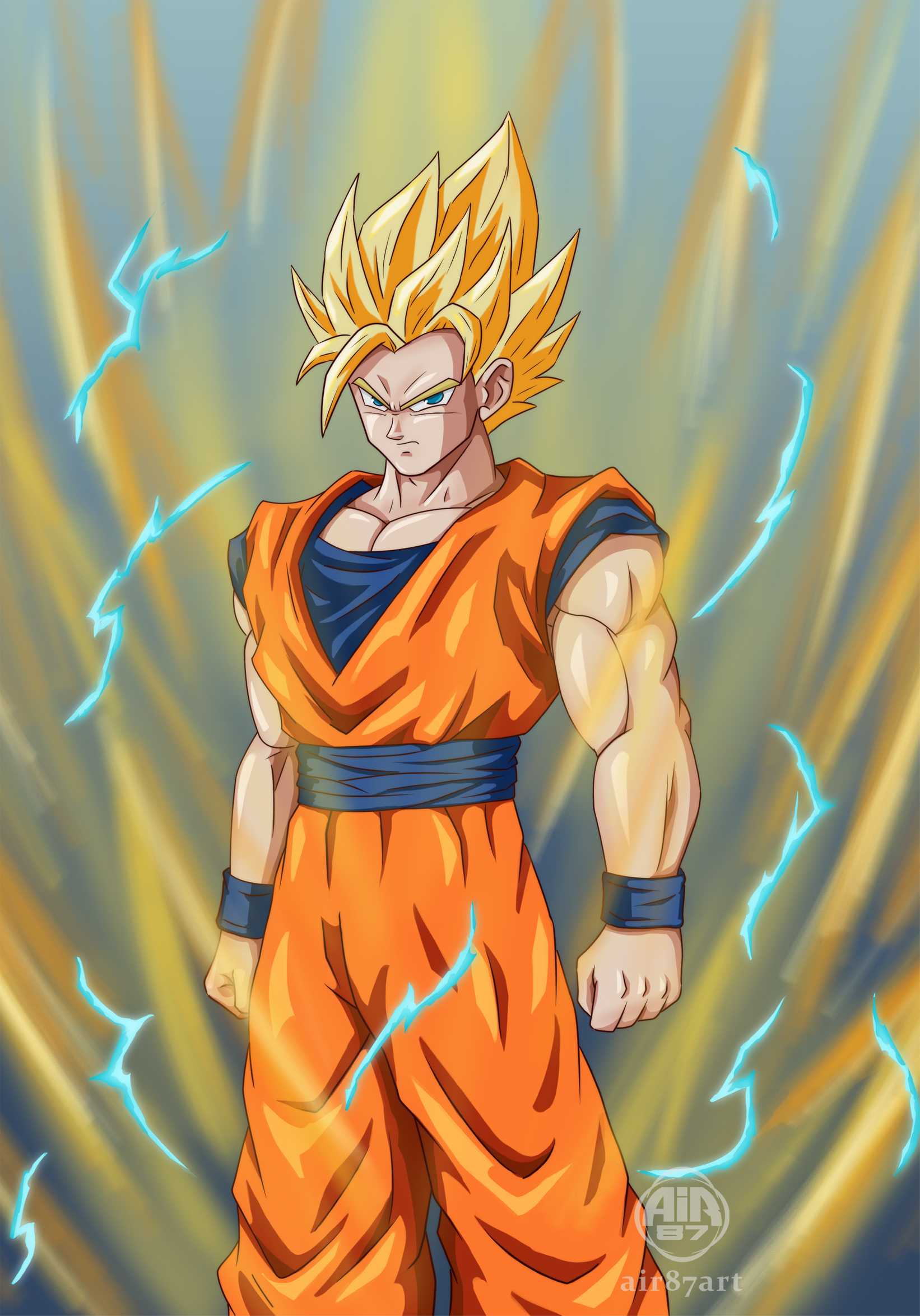 Dragon Ball Z - Goku SSJ2 by air87art on DeviantArt