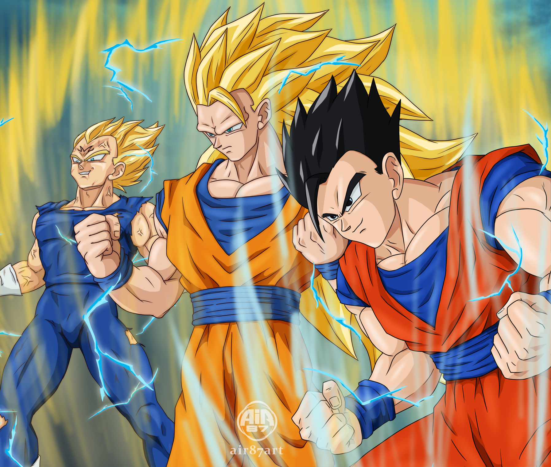 Vegeta Goku Gohan Super Saiyan Dragon Ball PNG, Clipart, Anime