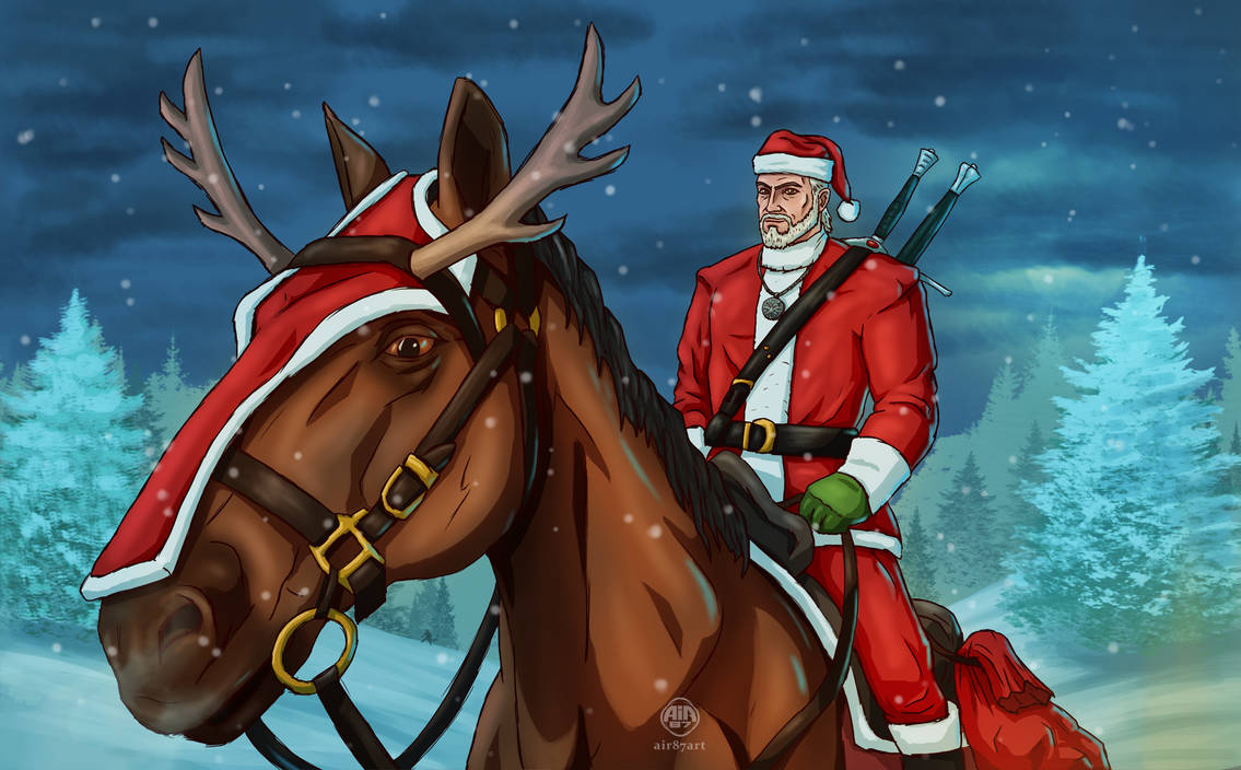 Witcher Santa Santa Witcher by air87art on DeviantArt