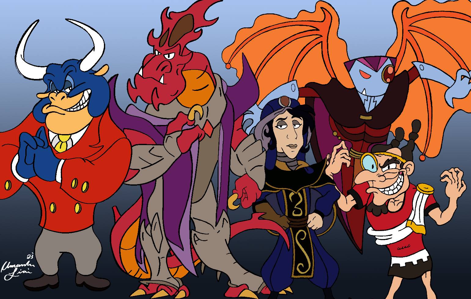 Comm League Of Villains By Cartoonist99 On Deviantart Comm League Of Villains By Cartoonist99 On Deviantart