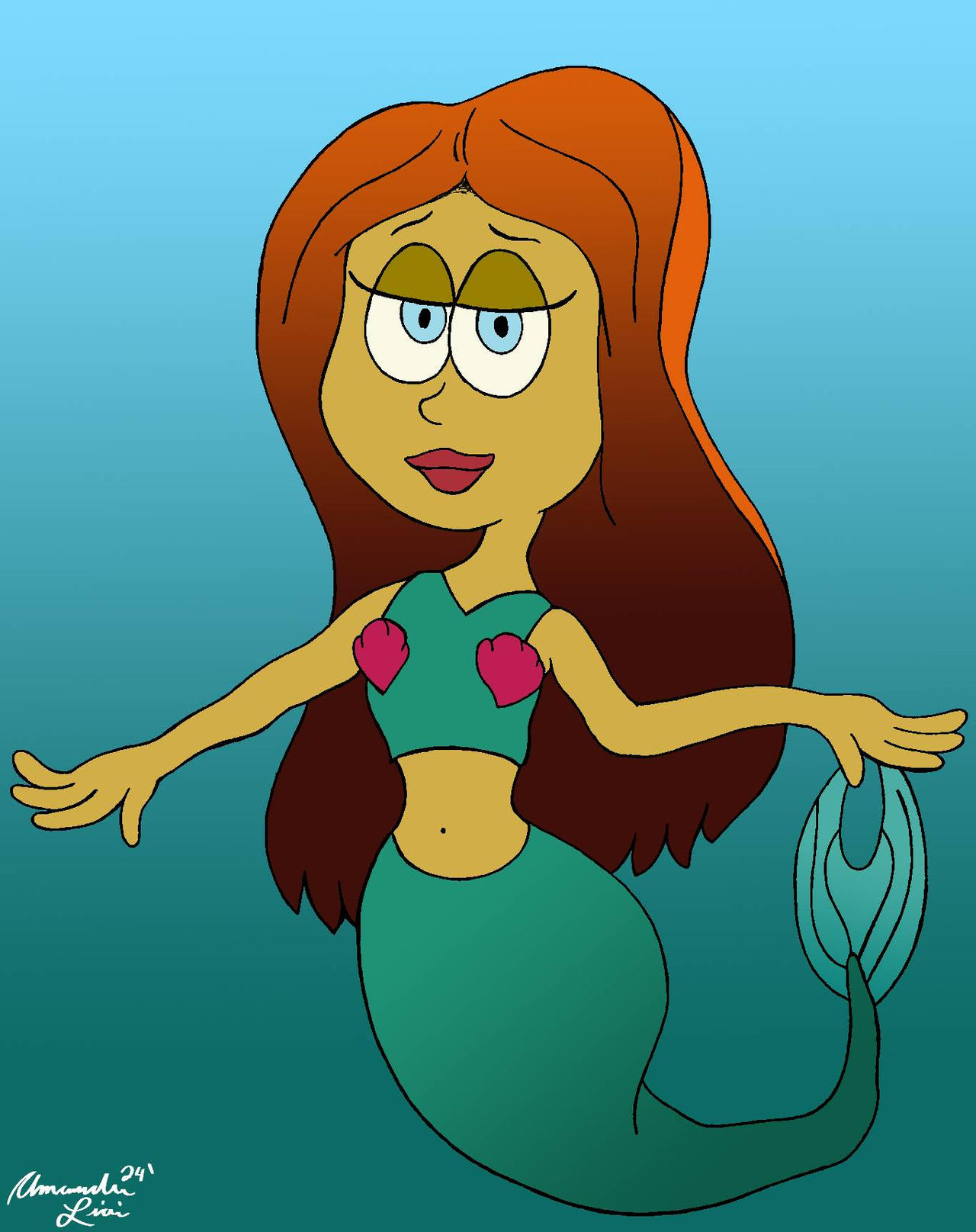 Deviantart Shake (COMM.) Mermaid From SS: The Cosmic Shake by cartoonist99 on DeviantArt