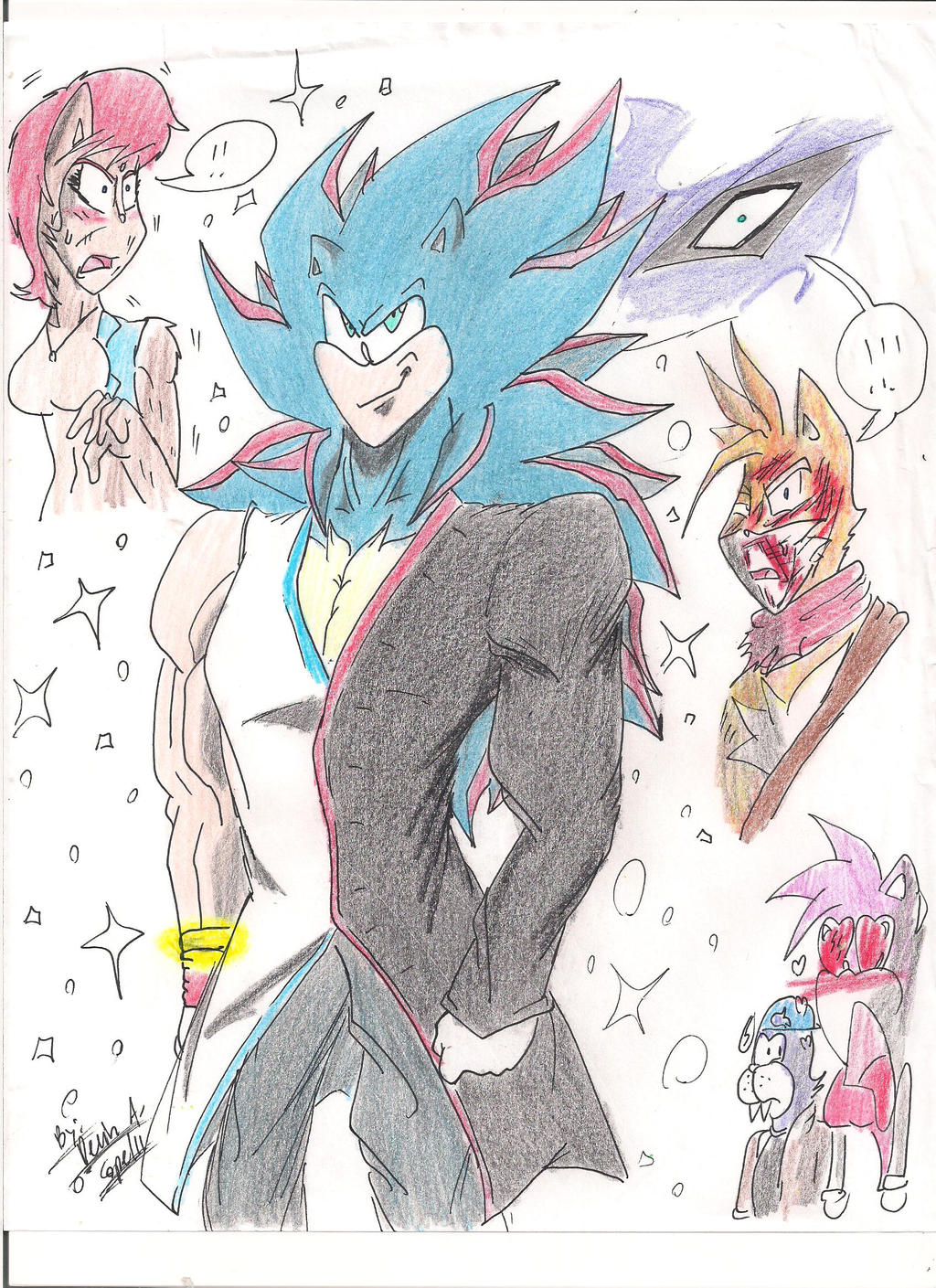 Shadic,the hedgehog by BlackKnife12 on DeviantArt