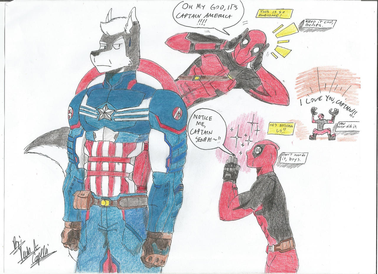 Deadpool meets Captain America