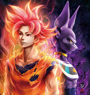 Goku and  Beerus
