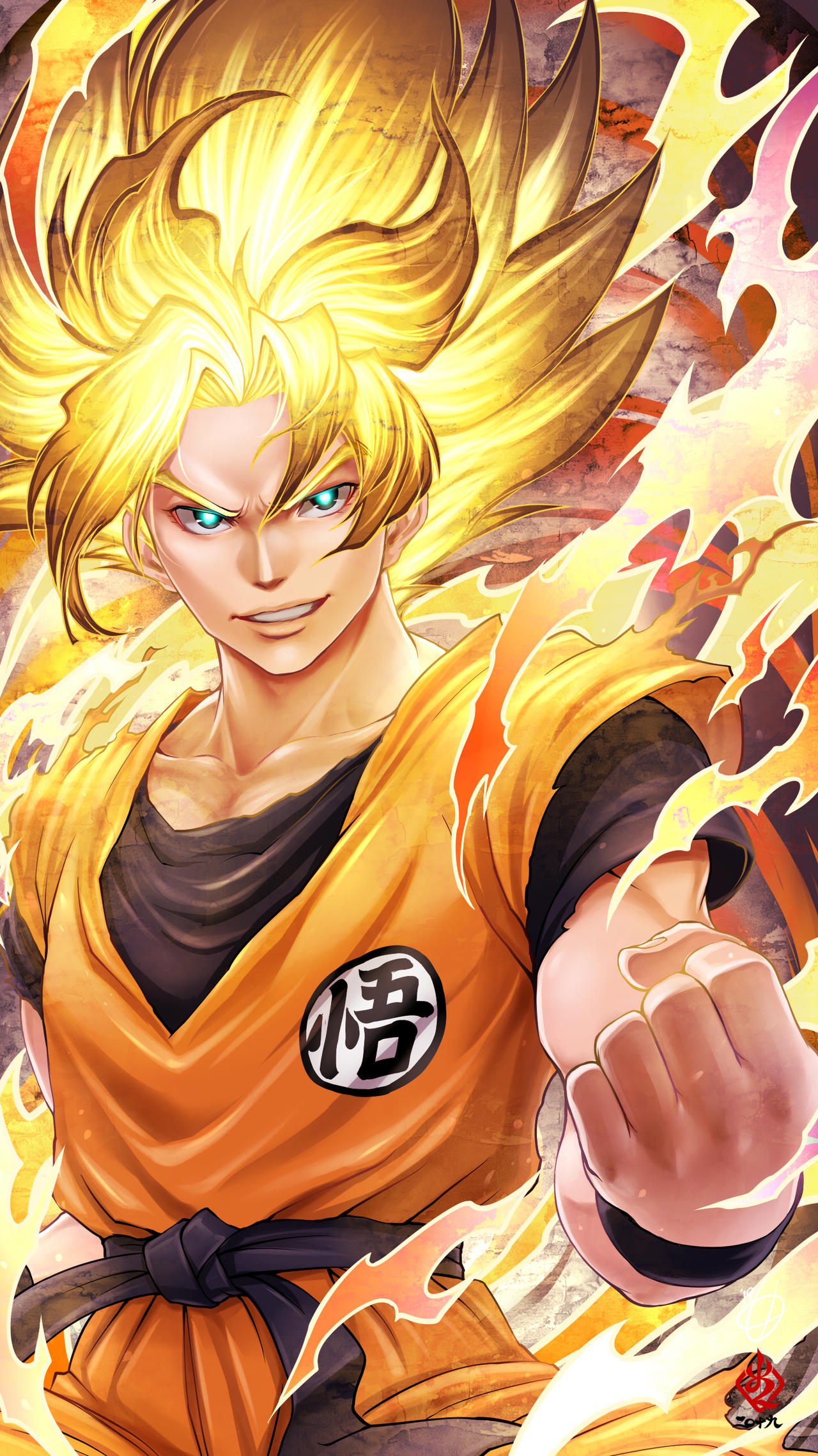 Super Saiyan Son Goku by Kanchiyo on DeviantArt