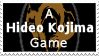 A Hideo Kojima Game Stamp