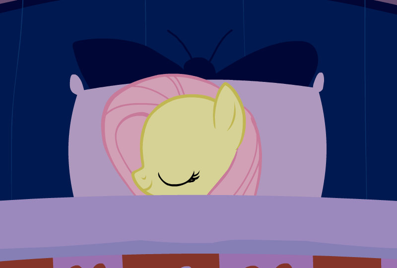 Fluttershy sleeping GIF by UrsaManner on DeviantArt