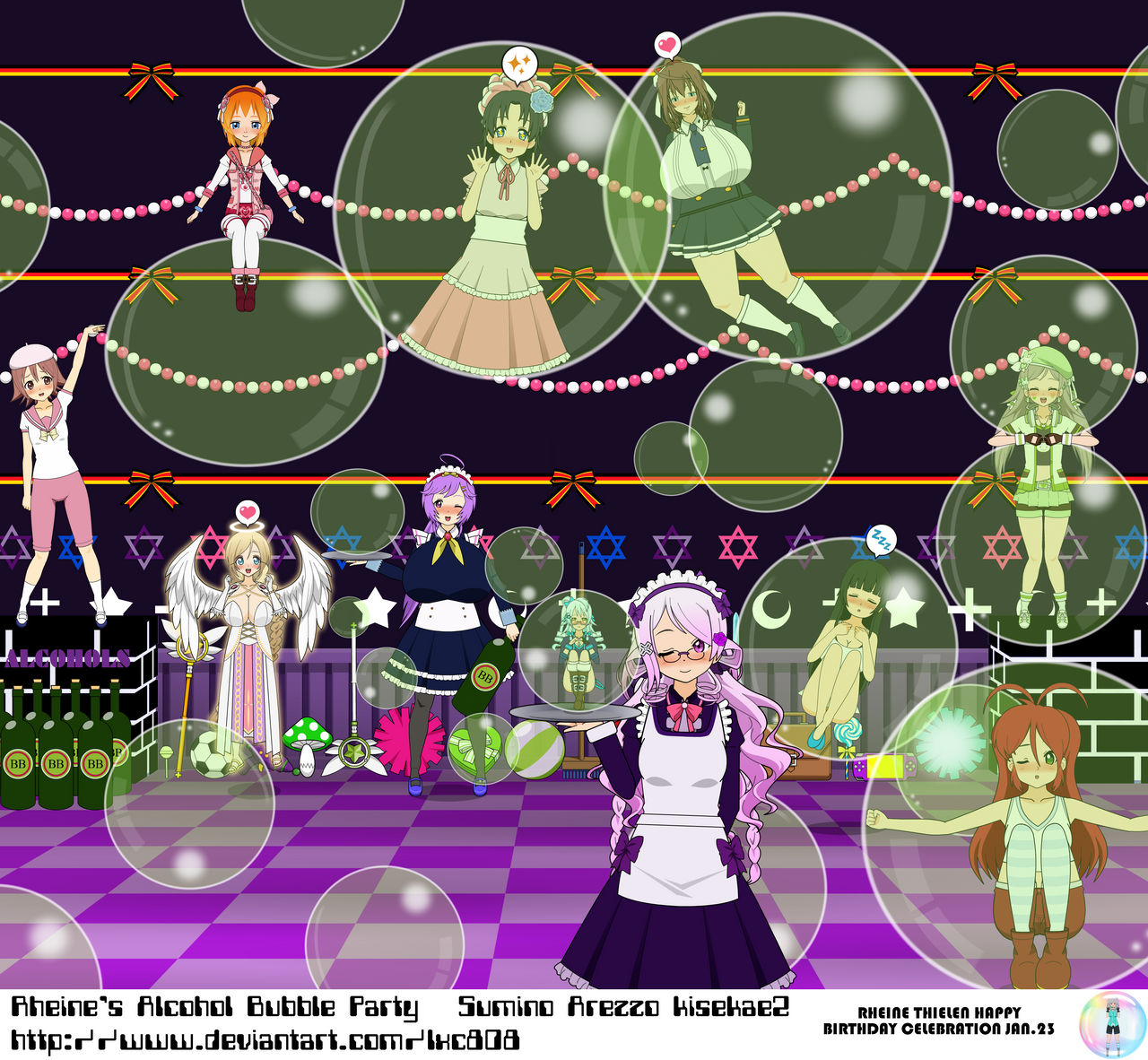 Rheine's Alcohol Bubble Party by LXC808 on DeviantArt