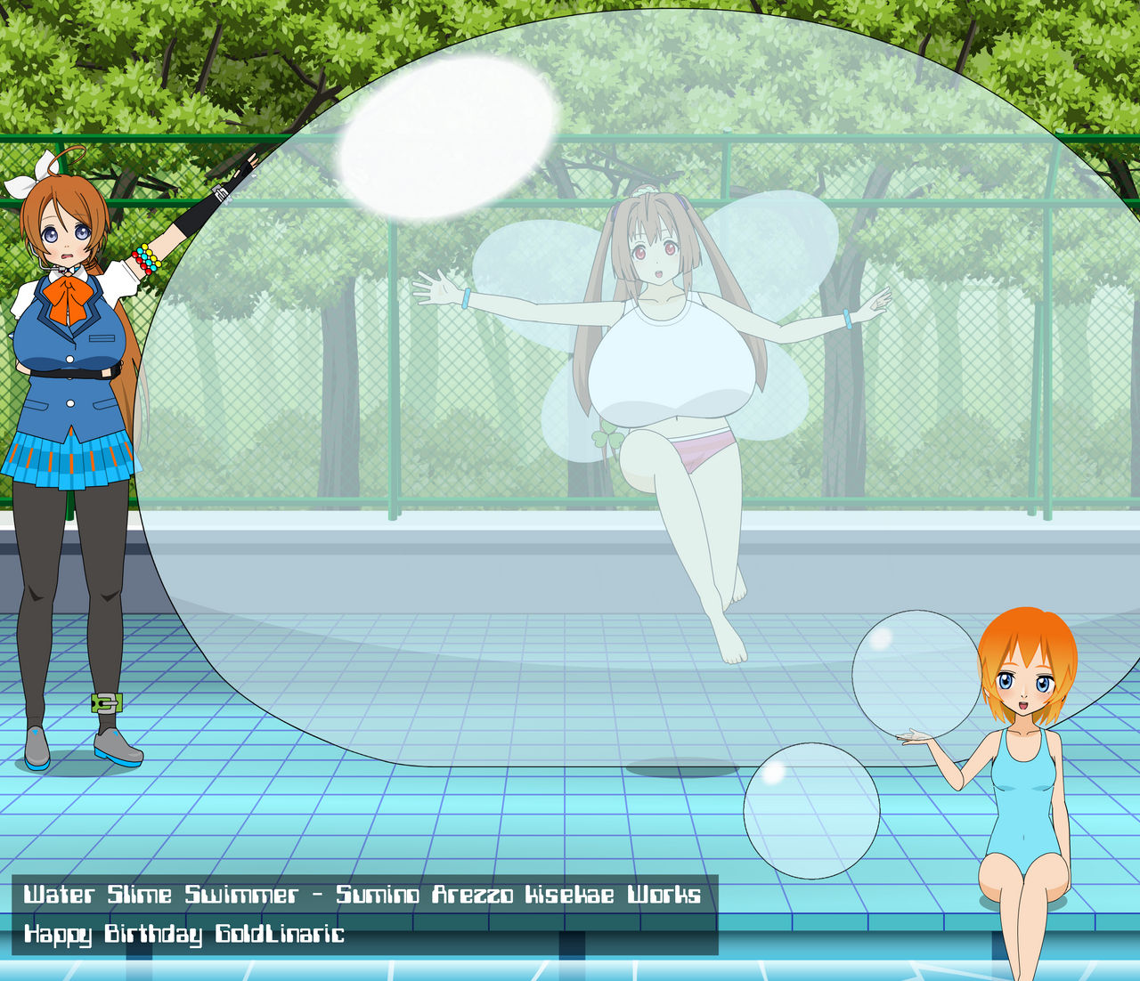 Girl In Slime Pool Water Slime Swimmer by LXC808 on DeviantArt