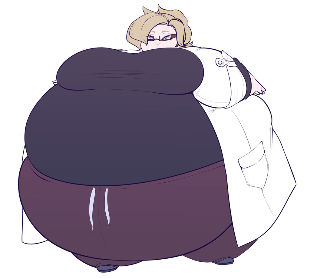 Fat Mercy fat lazy mercy by PrinceSpookyCakes on DeviantArt
