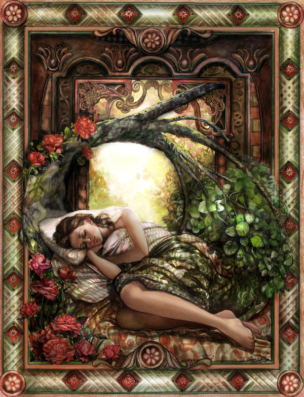 Sleeping Beauty Colored by PinkParasol