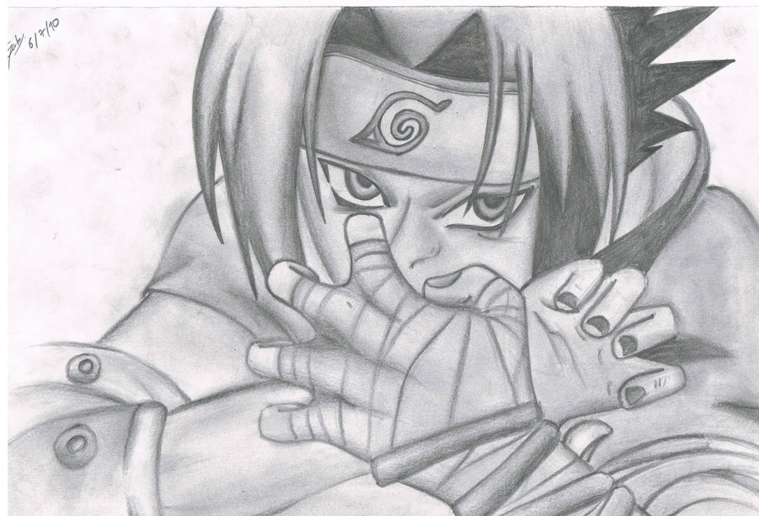 Speed Drawing - Sasuke Uchiha - Naruto [ by ConFal-Art on DeviantArt
