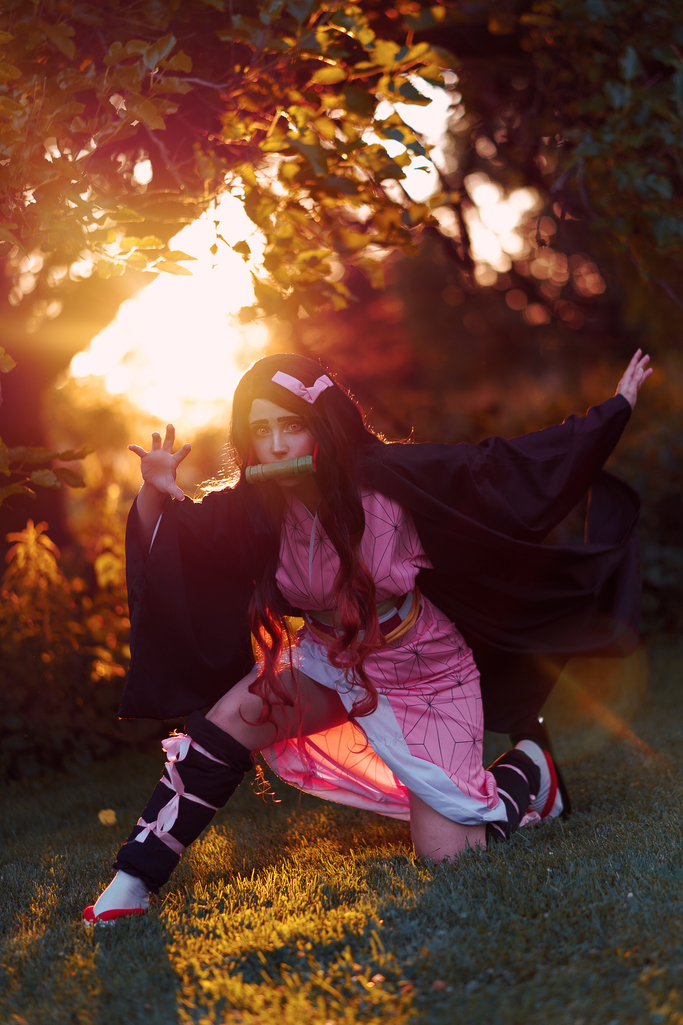 Confira este cosplay perfeito da Nezuko de Demon Slayer feito pro