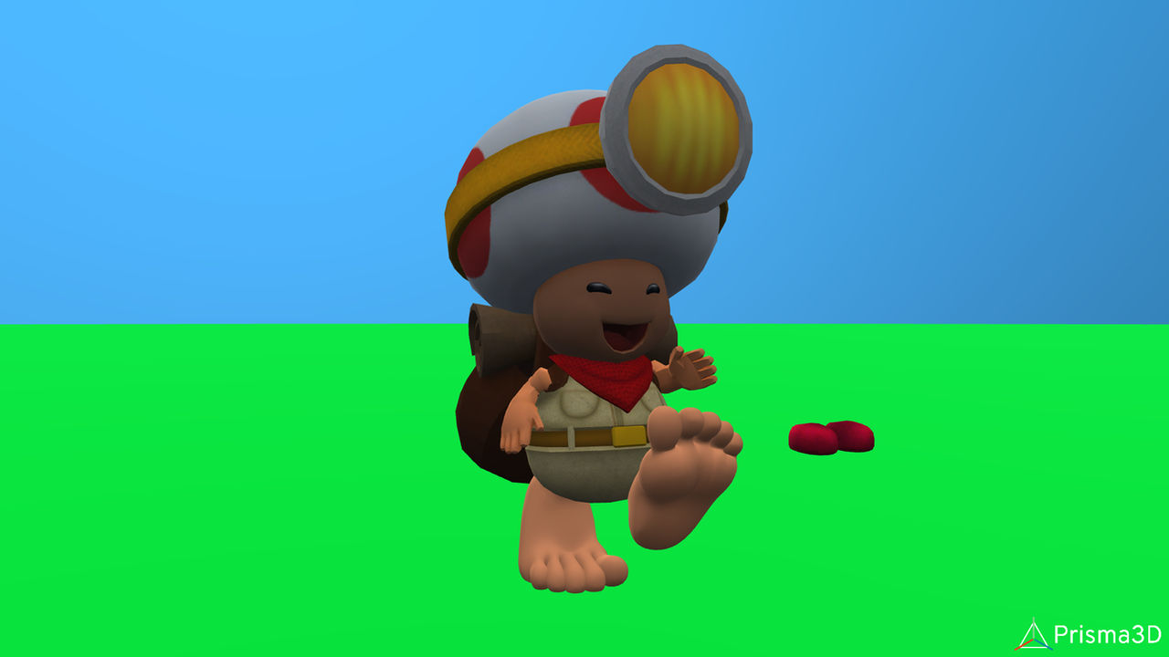 Captain Toad Walking Barefoot by sheepsgobaah on DeviantArt
