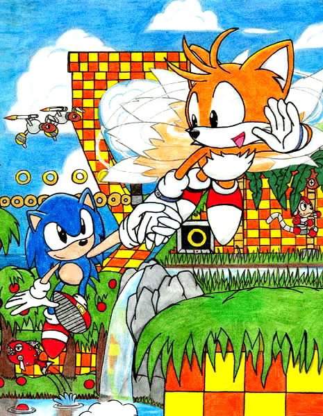 Sonic and Tails by CaribbeanPulse on DeviantArt