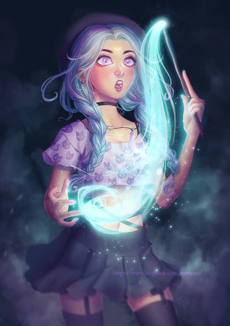 Moon Witch by eserioart on DeviantArt