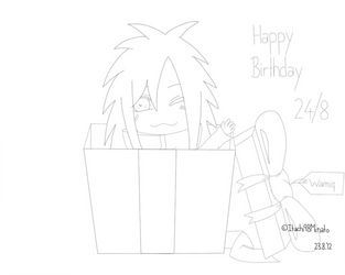 Happy Birthday Wamiq! Line by Kirinora-Hime