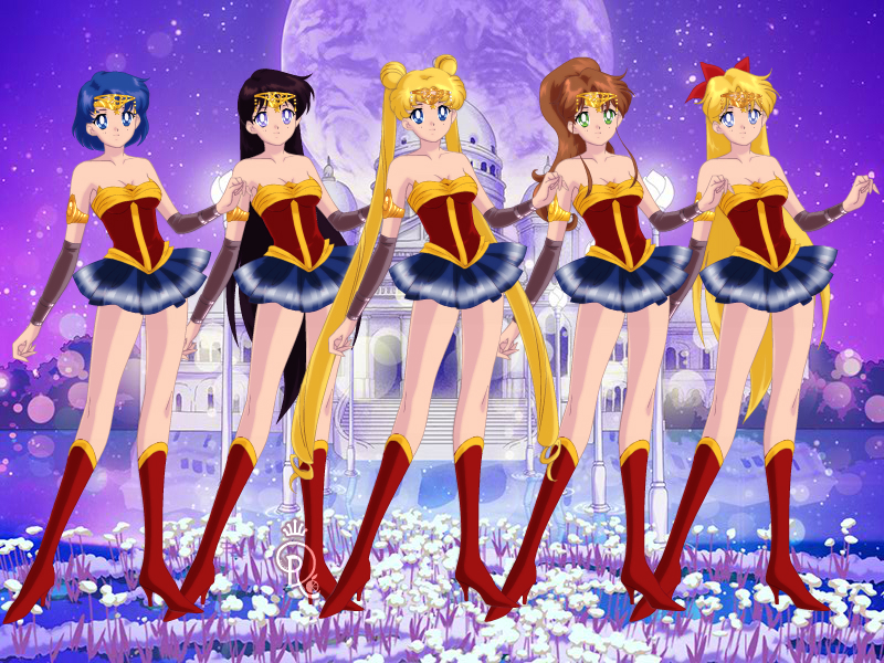 Inner Senshi as Wonder Woman