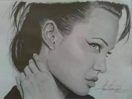 Angelina Jolie Sketch Drawing