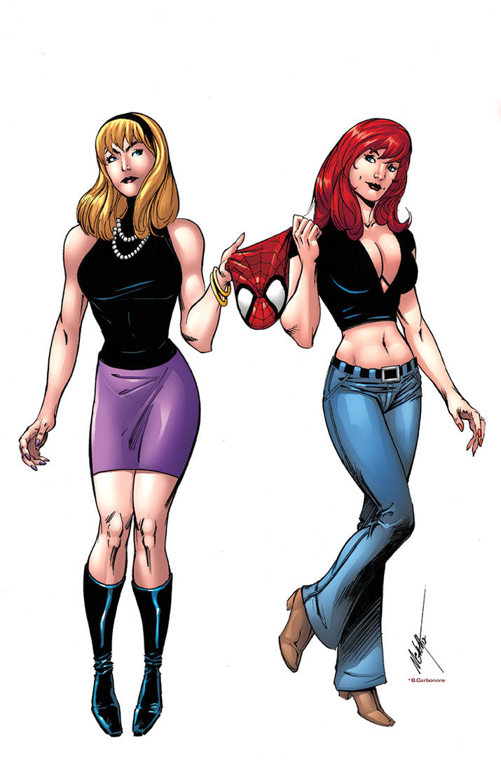 Mary Jane And Gwen Stacy By Carboneroben On Deviantart