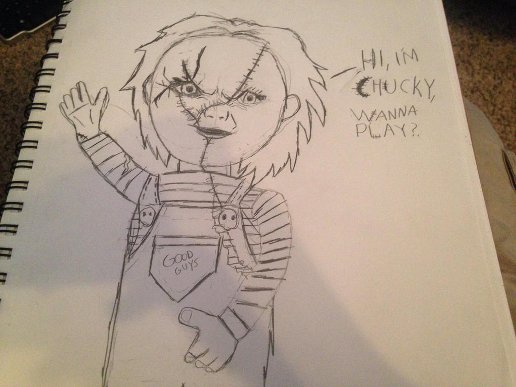 Chucky Y Rapper Drawing Chucky drawing by Nickelpickle02 on DeviantArt