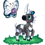 Blitzle and Butterfree