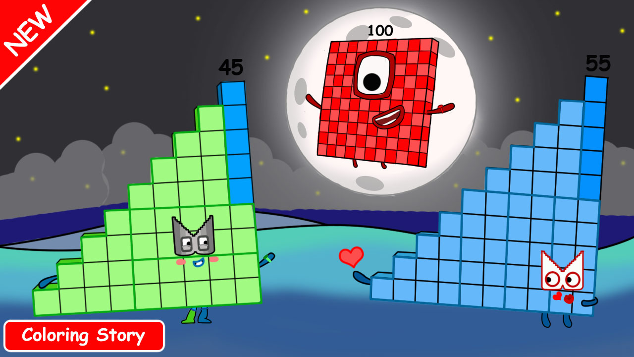 Numberblocks 45 and 55 love story - Numberblocks f by studiocakningkak ...