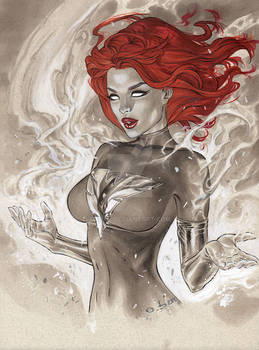 Dark Phoenix  Toned paper  eBas copic 2017