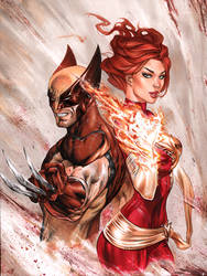 Wolverine and Phoenix by me eBas