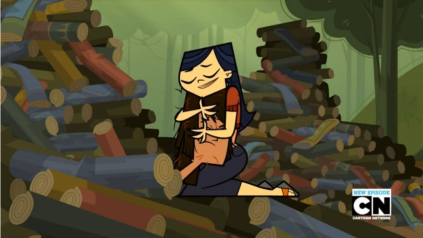 Total Drama Presents: The Ridonculous Race finale. Notice Noah staring at  Emma