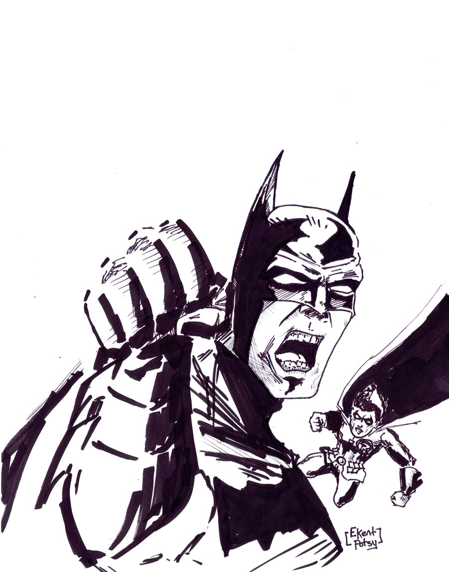 Batman - Playing with inks