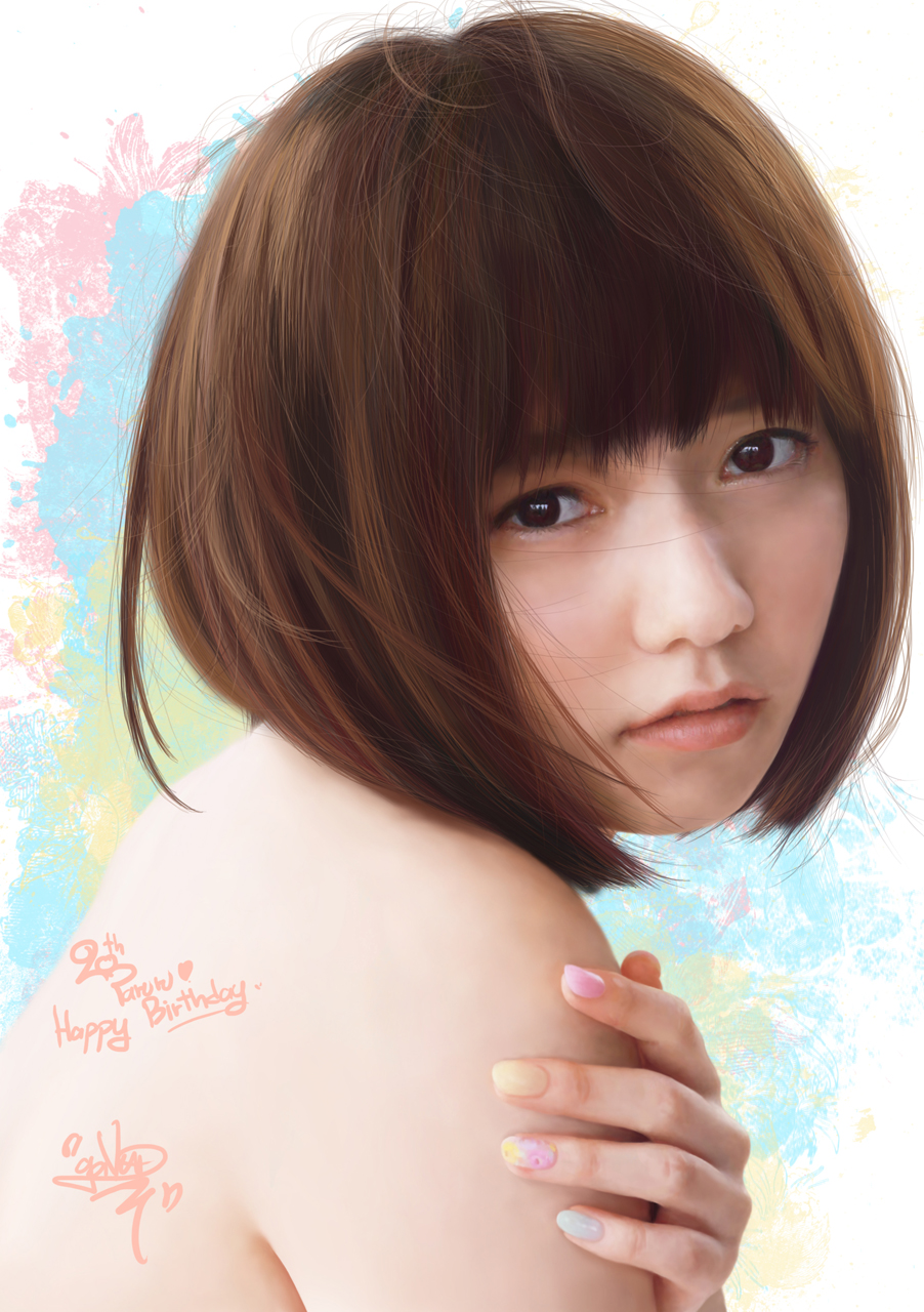 painting portrait Paruru (Shimazaki Haruka)