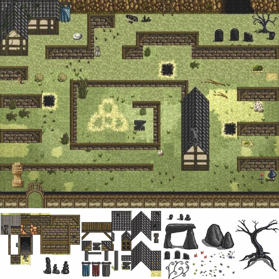 2D Fantasy game level design - Making of 03 by rzkdesigner on DeviantArt