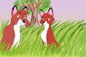 The Fox And The Hound Vixey and Tod