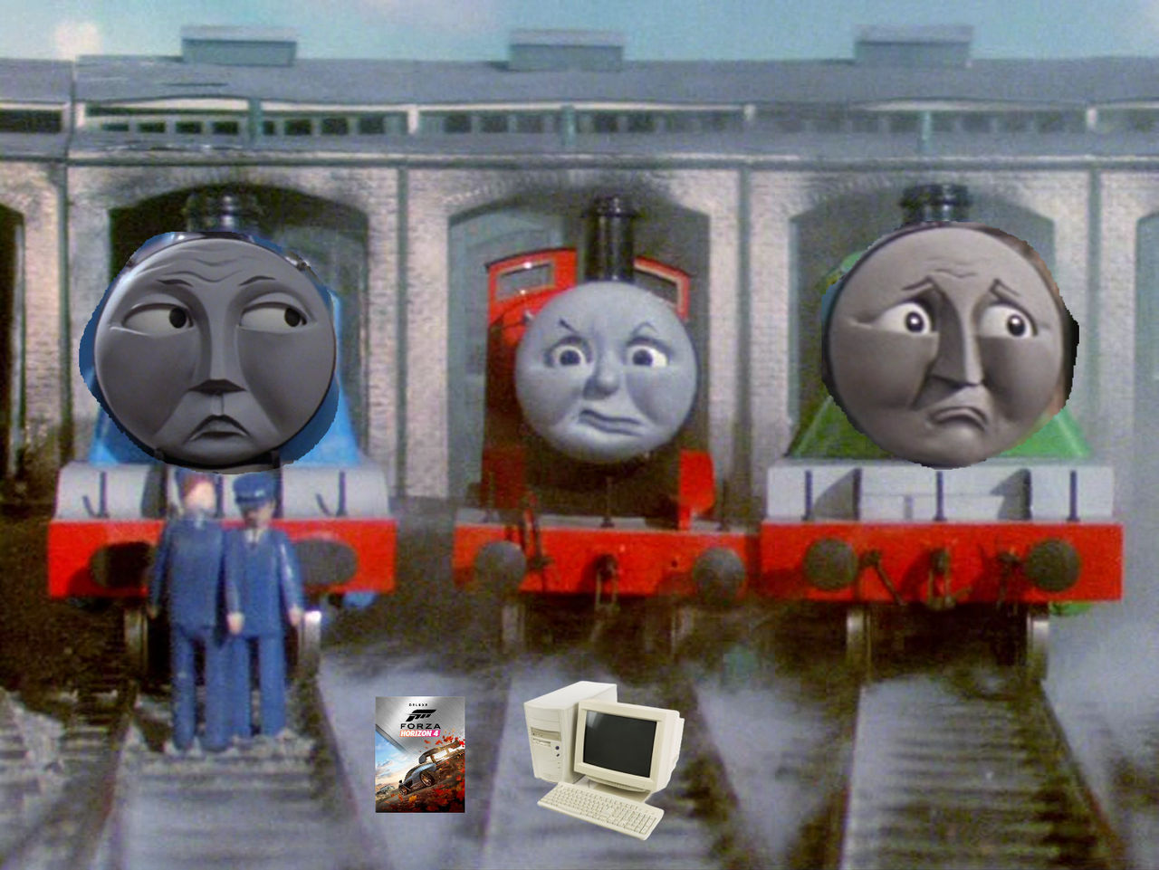 The 3 Engines had a PC Computer by MDLTrains on DeviantArt