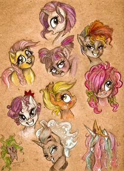 MLP: Bad Hair Day Doodles