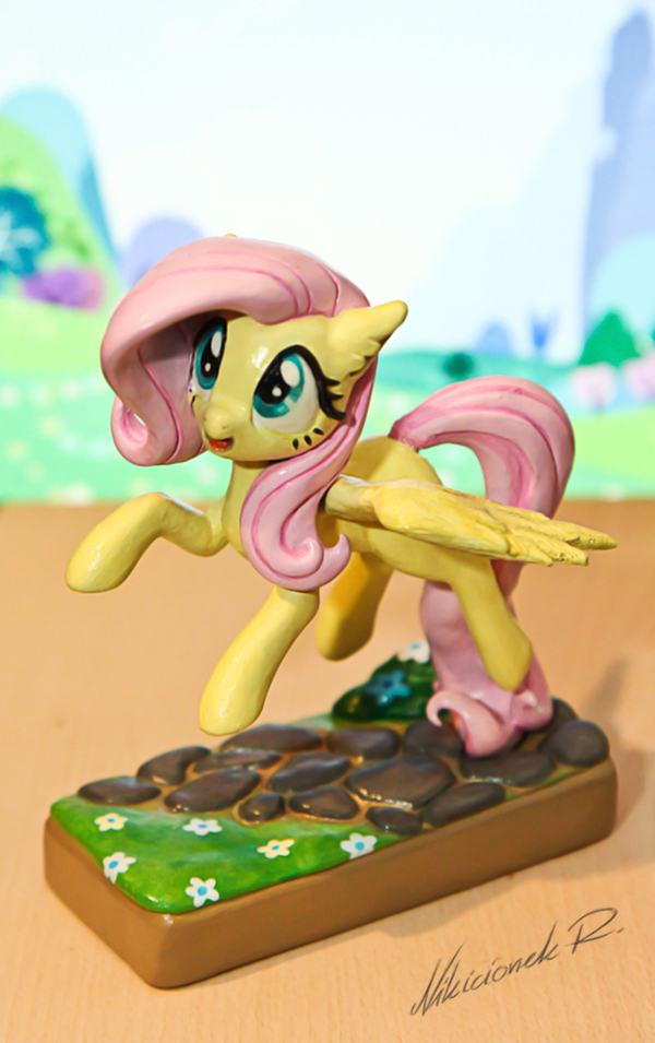 MLP:FiM - Fluttershy Sculpture by Arnne