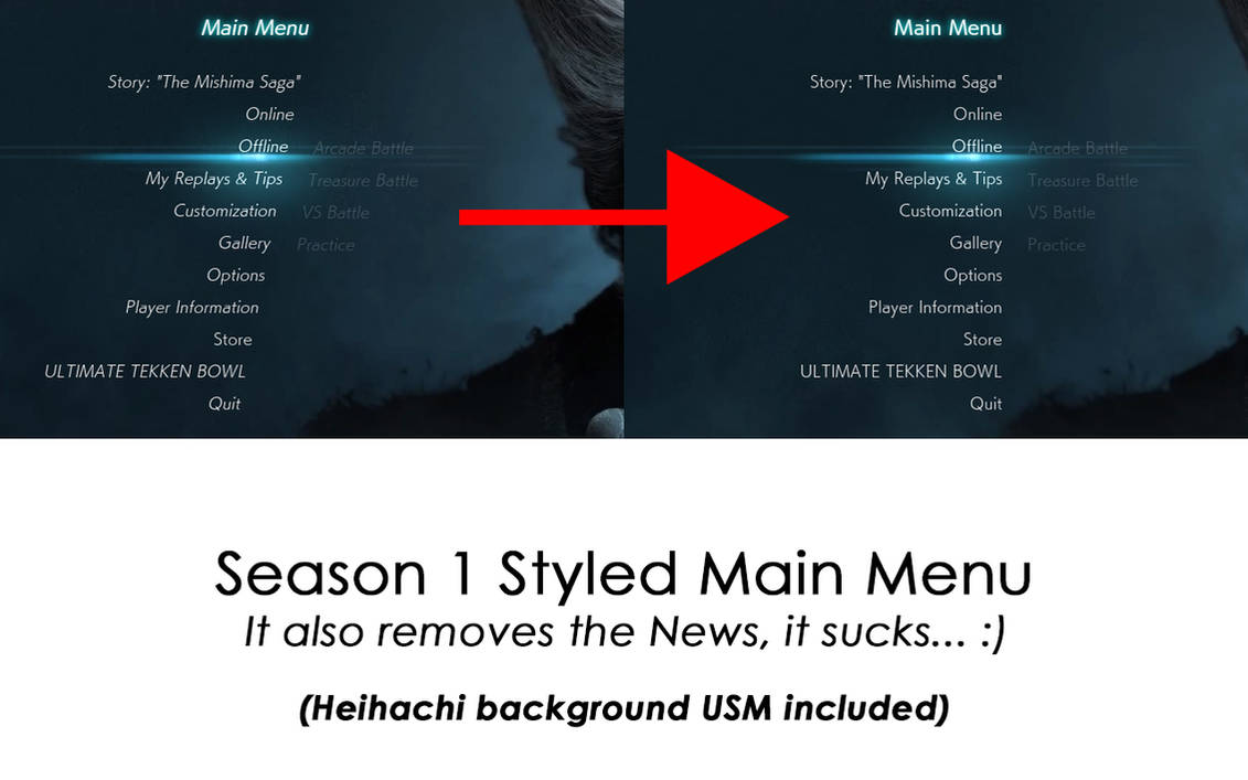 Season 1 Styled Main Menu by Sonny4546 on DeviantArt