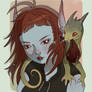 A halfling and her dumb lizard