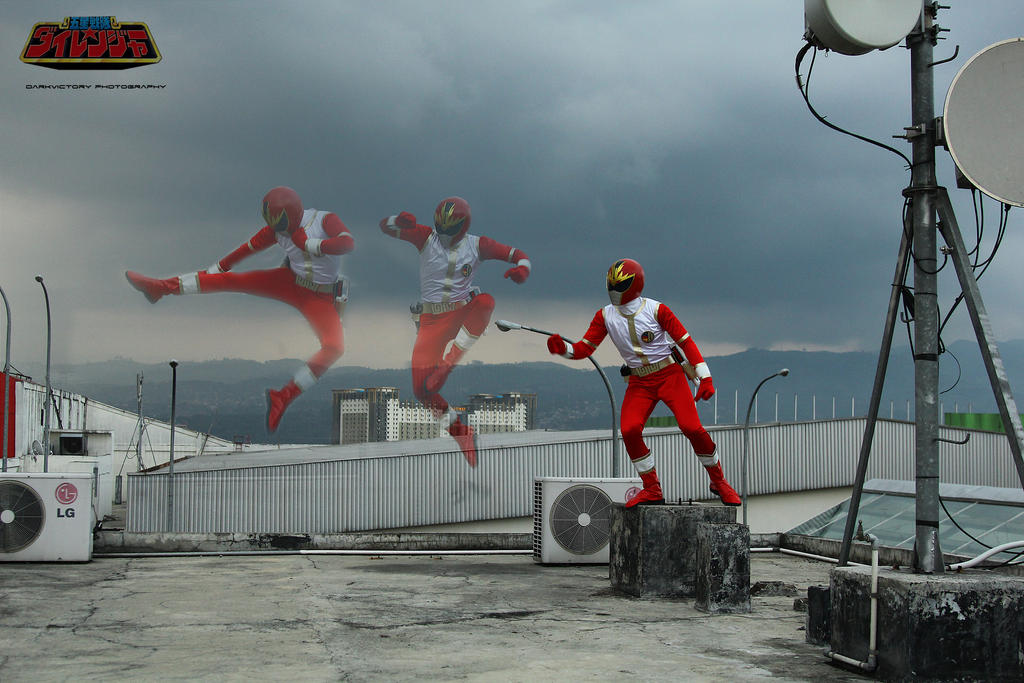 Destroydaah Red Ranger DAIRANGER RED by haryadi-darkvictory on DeviantArt