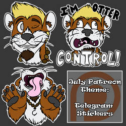 PATREON - July Monthly Theme - Telegram Stickers!