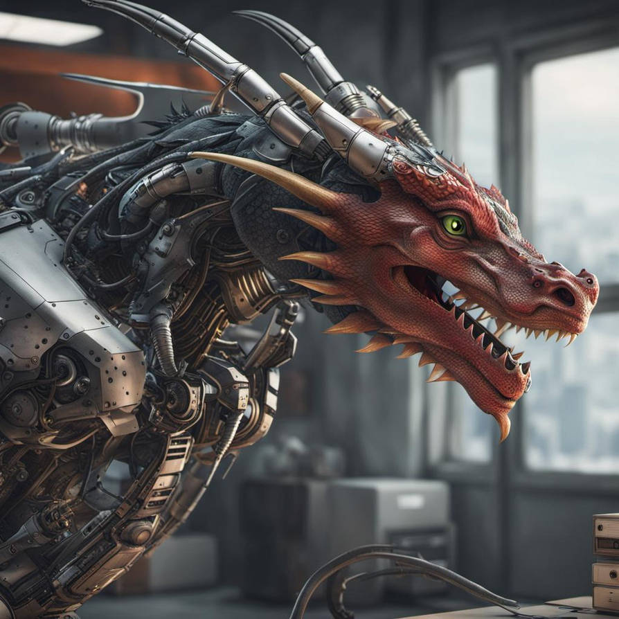 Rusty Machine Dragon Mechanical Dragon by PhotoMonkeyZ on DeviantArt